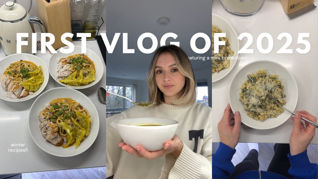 First vlog of 2025...featuring my first breakdown of 2025 | home cooking, goal setting & life chats