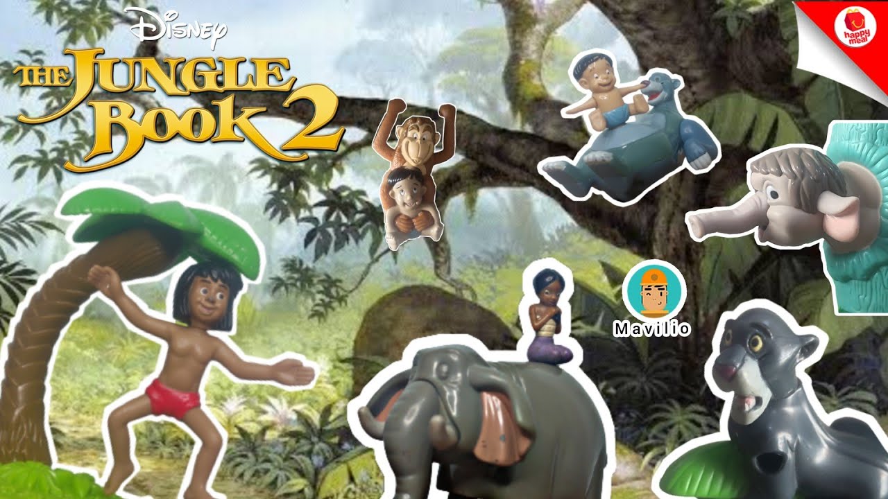 2003 McDonald's Disney The Jungle Book 2 Happy Meal Toys Australia Set 1-6 Complete