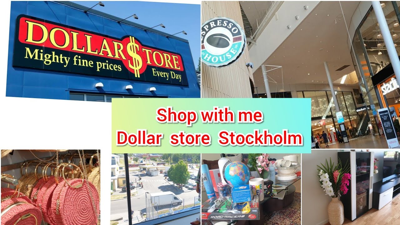 shop with  me at Dollar  store Stockholm//shopping//my experience