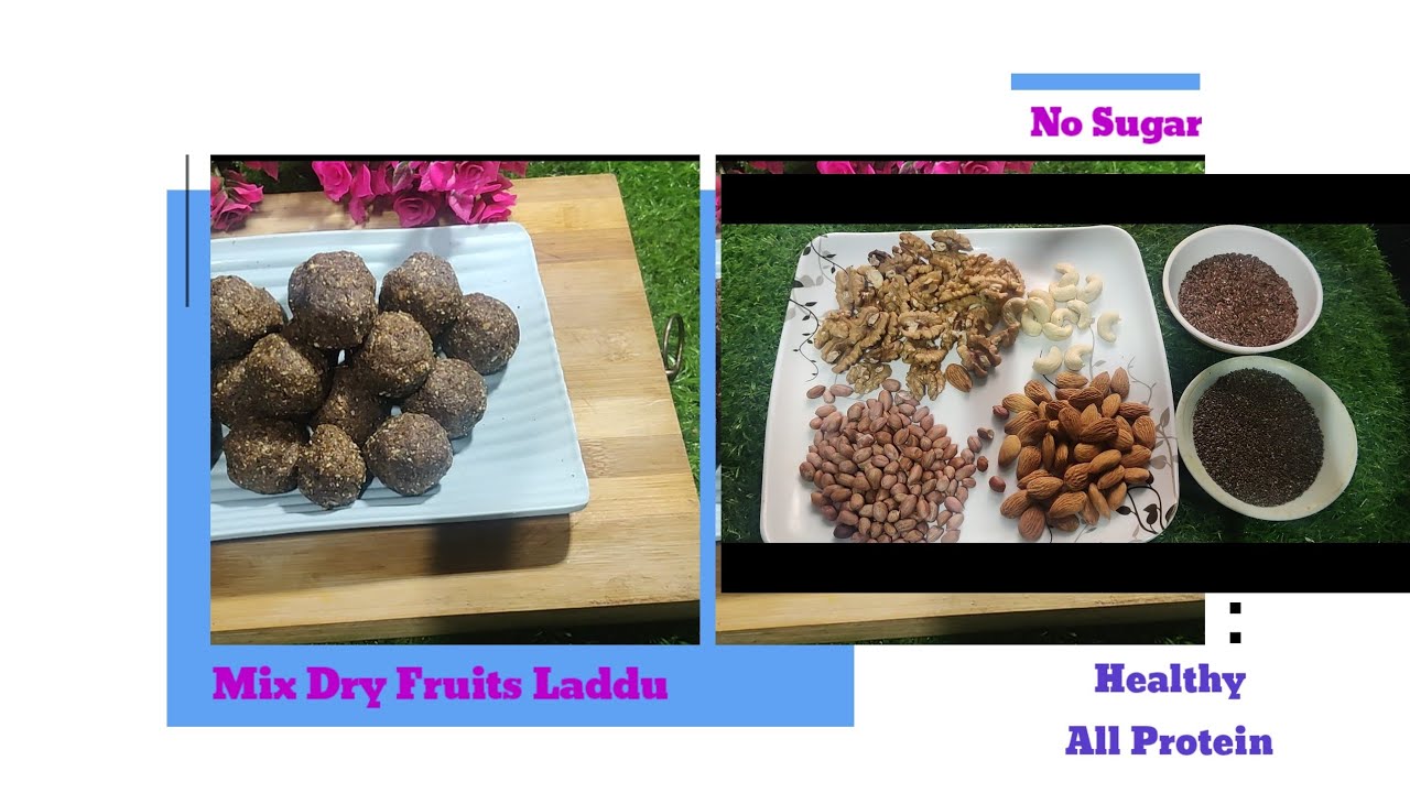 Healthy Mix Dry Fruits Laddu||High Protein Energy Balls Recipe||Perfect All Time Snack@foodzNfunz