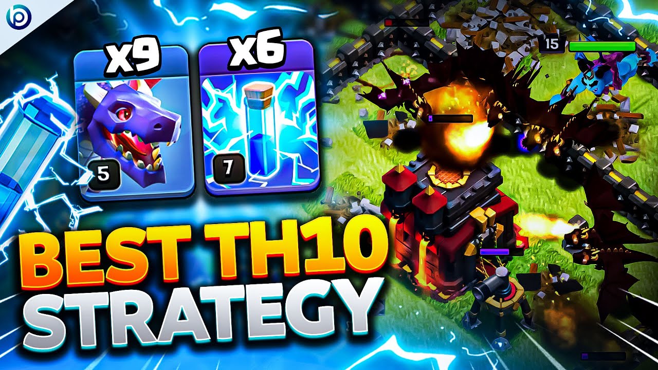 ZAP DRAGONS at TH10 is SIMPLE and BROKEN | Easiest Town Hall 10 Attack Strategy Clash of Clans