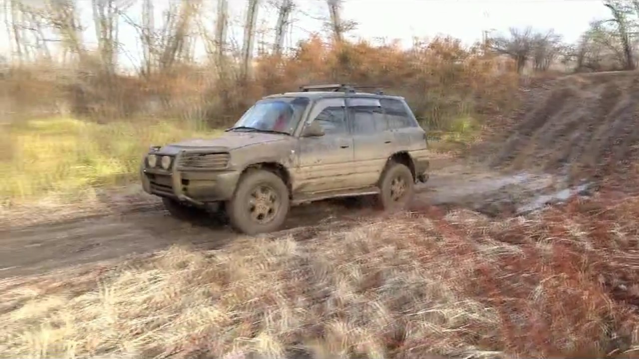 Покатушки Pajero II RAV4 1 dirt (mud) road