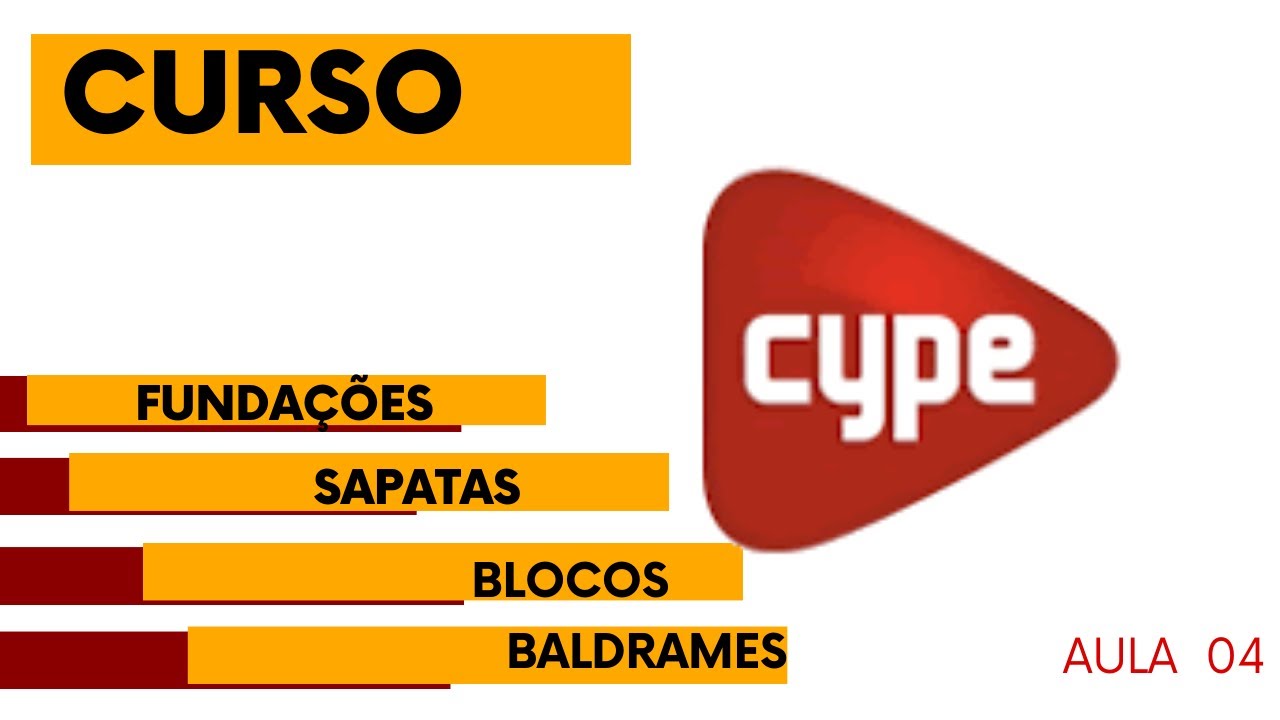 Curso Cype Cad 2024 Aula 04  - Fundações
