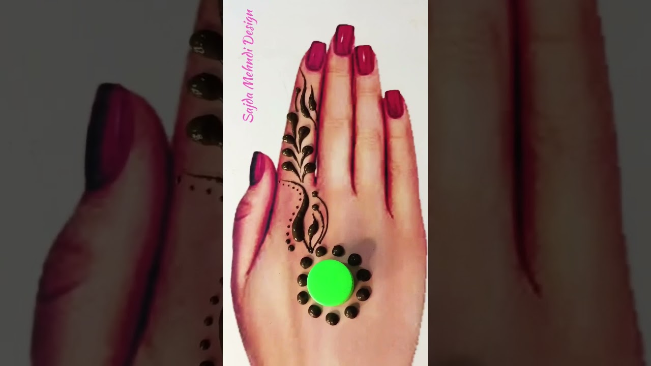 Unique Cap Trick Mehndi Design 😍 #mehndidesign #captricks #vairalshort