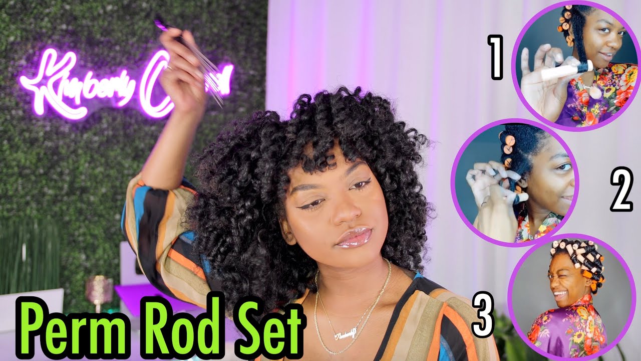 Perm Rod Set on Natural Hair! I wasn't expecting it to look this GOODT!