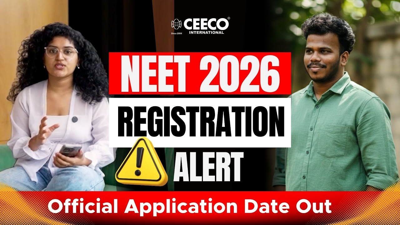 NEET UG 2026 Registration Started | NTA Application Form, Exam Date, Fees & Last Date | NEET Update