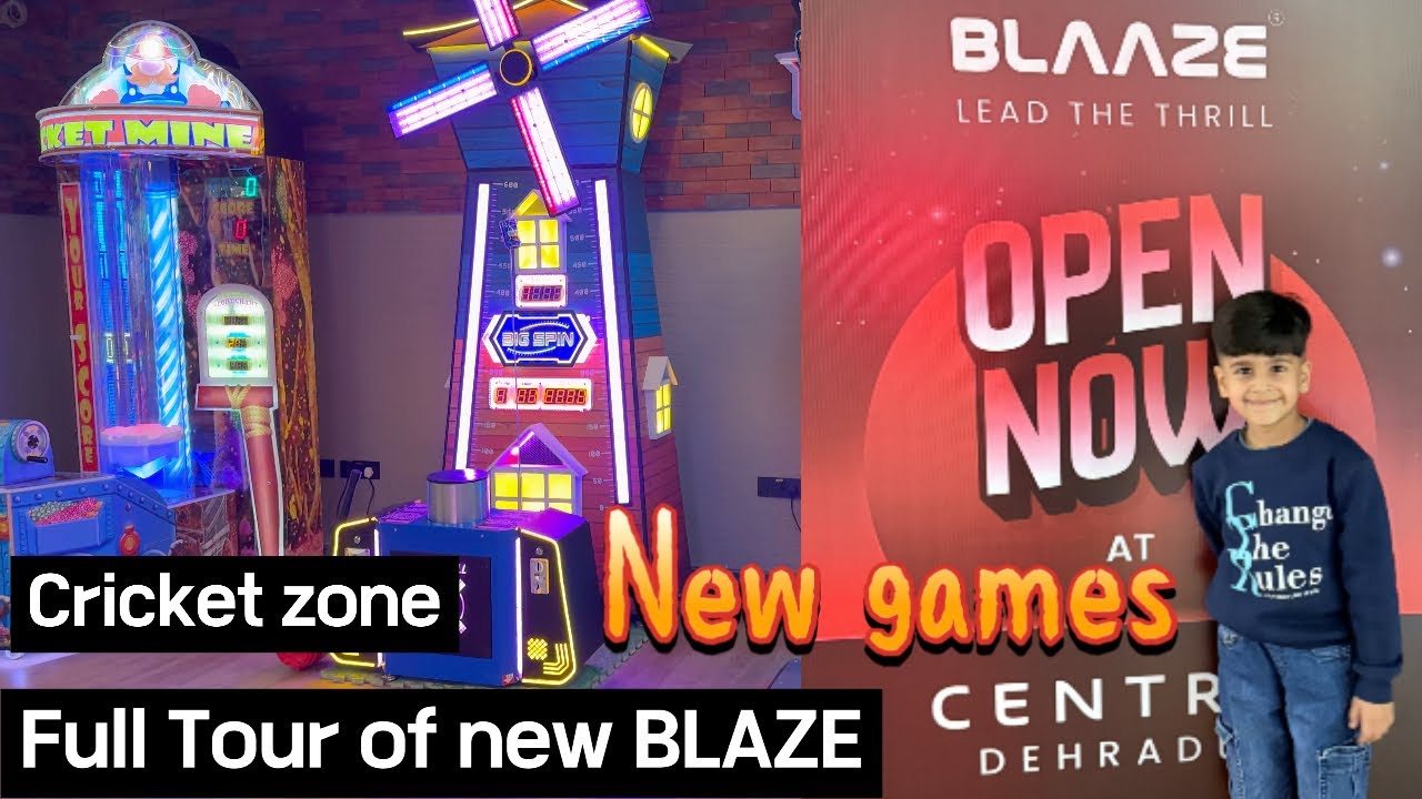New BLAAZE at Centrio mall FULL TOUR #dehradun #viral #arcade #newarcade #claw #trending #viralvideo
