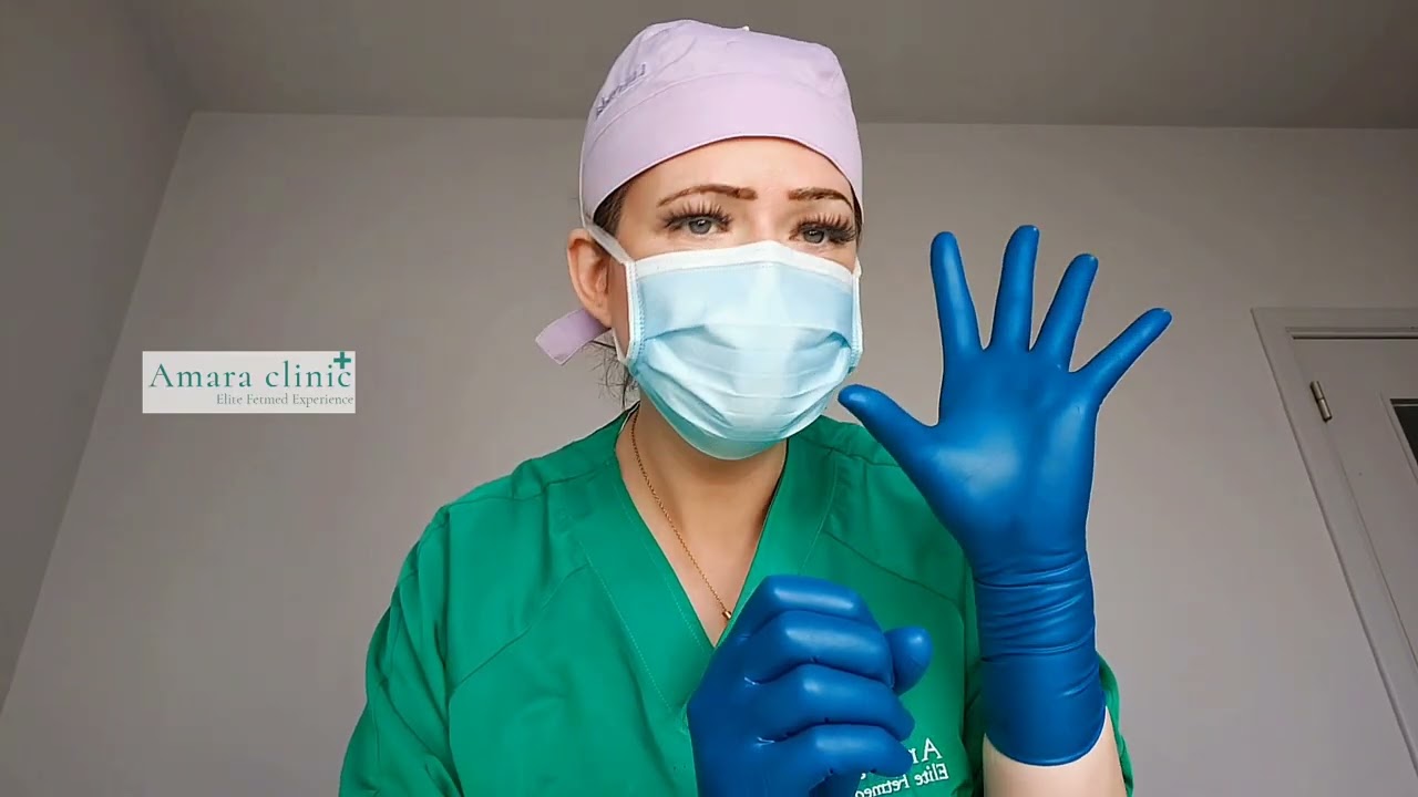 Using my Blue non Latex Gloves for sounding.