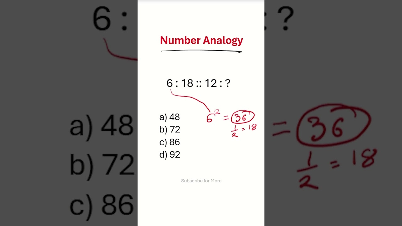 Numbers Analogy Answer| Reasoning | CAT, SNAP, NMAT, CMAT, MAHCET | MBA Prep 2025-2026 | #cat #mba