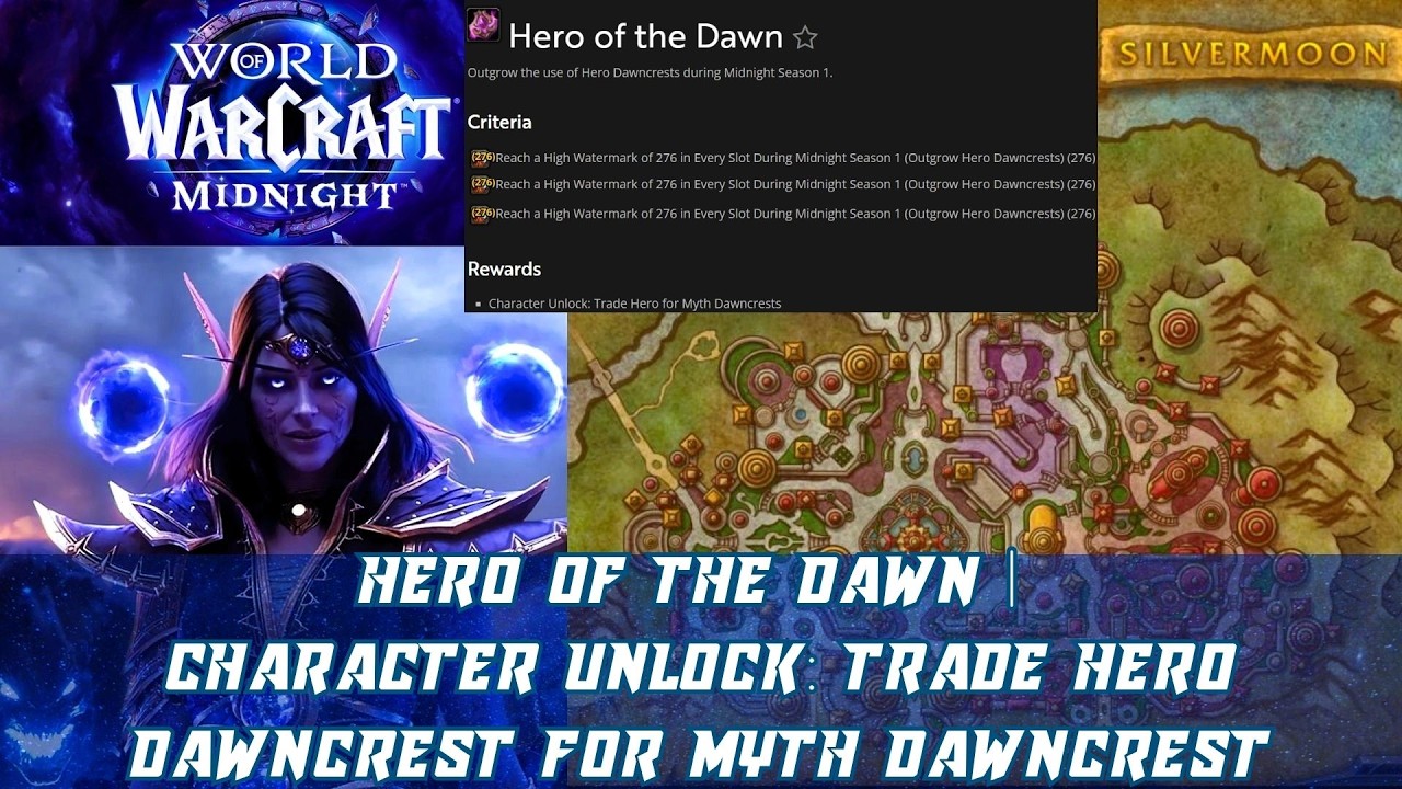 Hero of the Dawn | Character Unlock: Trade Hero Dawncrest for Myth Dawncrest | Midnight Season 1
