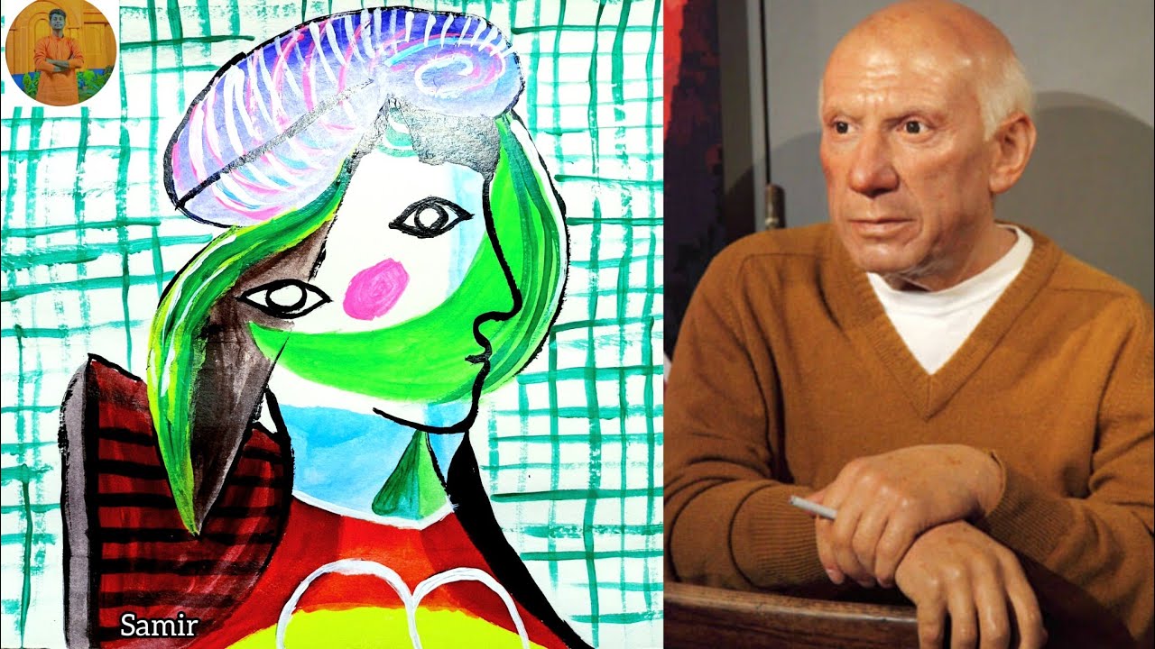 Cubism Picasso inspired portrait | Cubism art lesson for kids | How to draw Cubism face drawing |