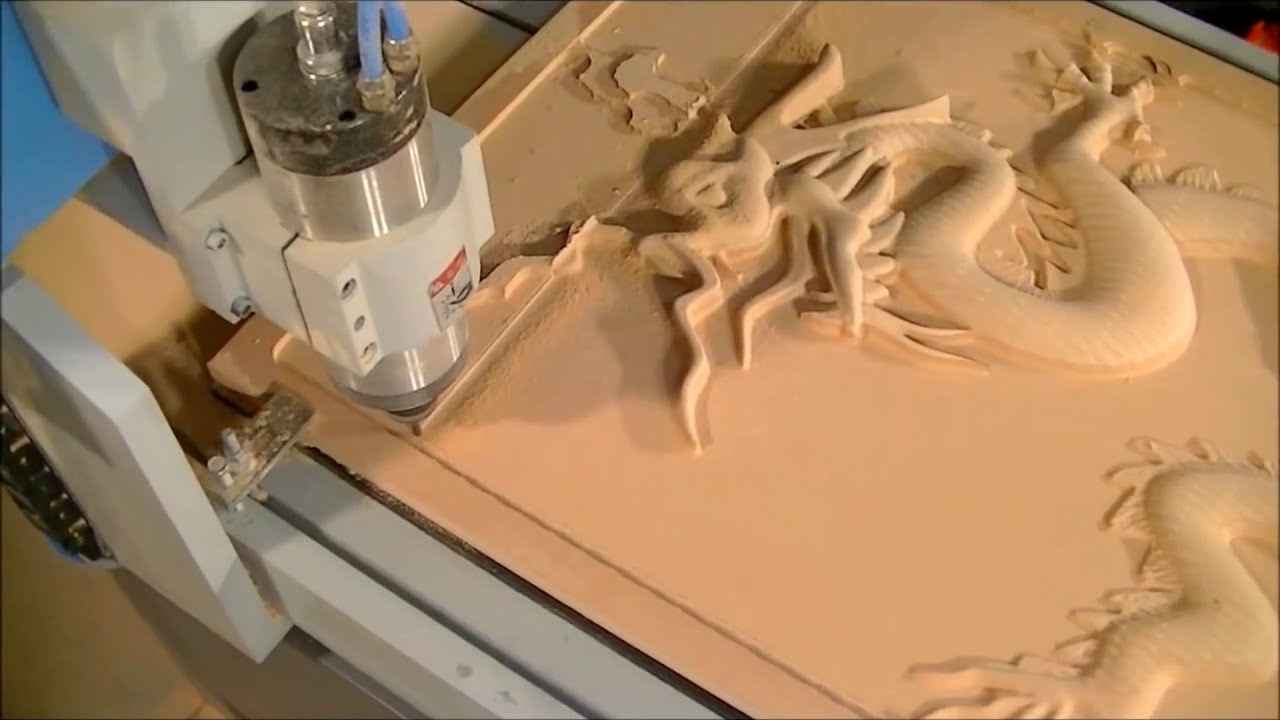 CNC router can make $500 per day machining 3D Dragons in MDF