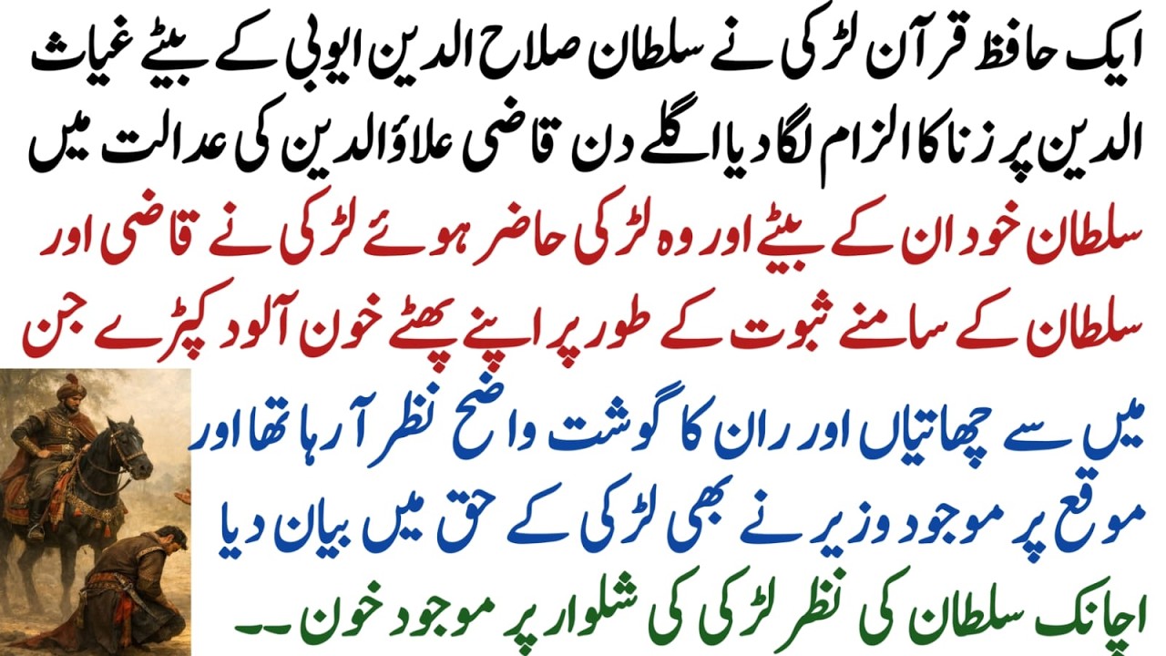 The strange incident of Sultan Salahuddin Ayubi's son tearing a girl's clothes