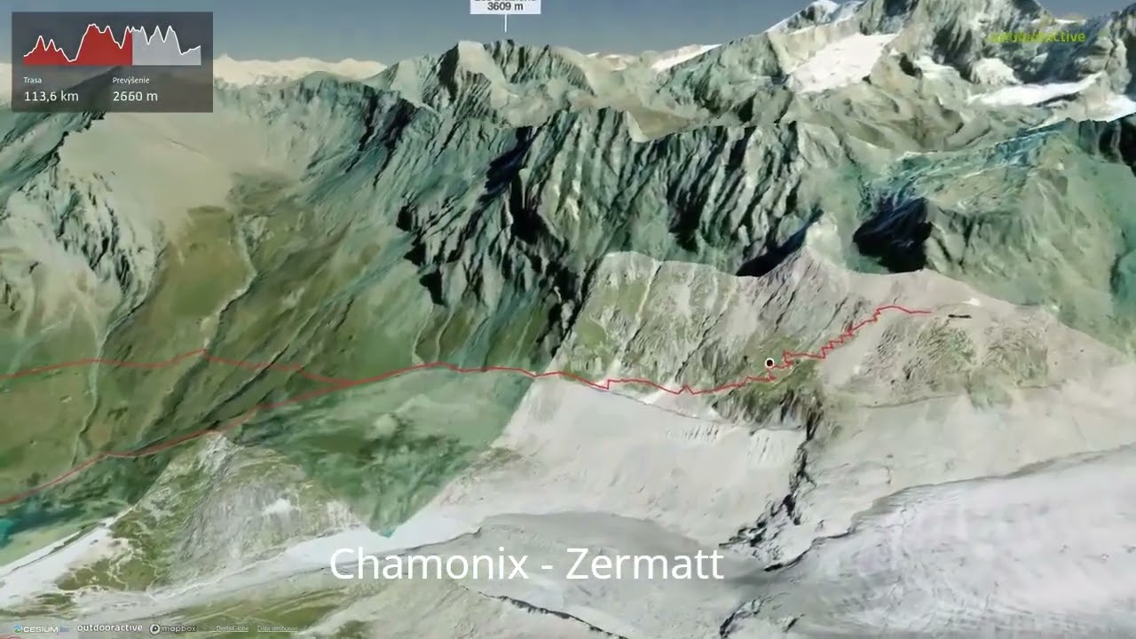 Chamonix - Zermatt ∆ hiking trails ∆ 3d-trail.com/france/