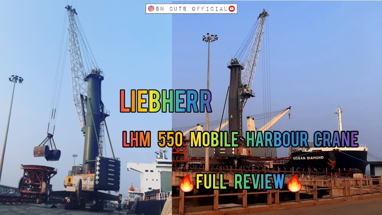 Liebherr | LHM 550 Mobile Harbour Crane Full Review | Liebherr 550 Crane Features&Technical Details