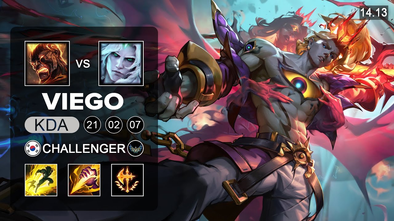 Viego vs Brand Jungle - KR Challenger - Patch 14.13 Season 14
