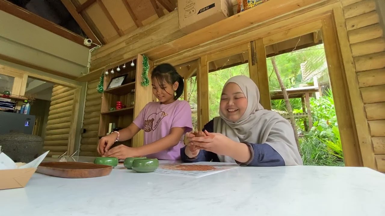 membuat coklat bersama mala