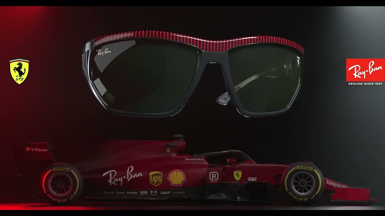 Lunettes de soleil Ray-Ban RB4364M F602/6Q et RB8359M F661/71 - Scuderia Ferrari Collection