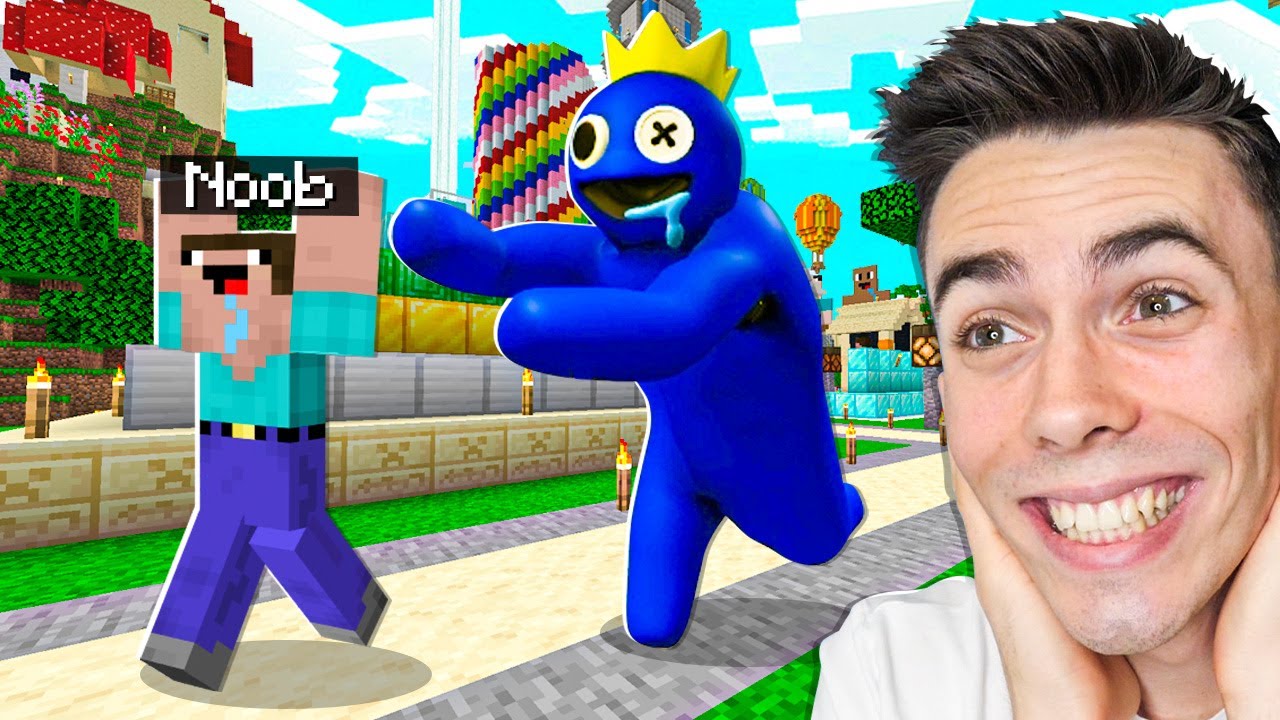 BLUE Z RAINBOW FRIENDS TROLL NA NOOBKU! *śmieszne*