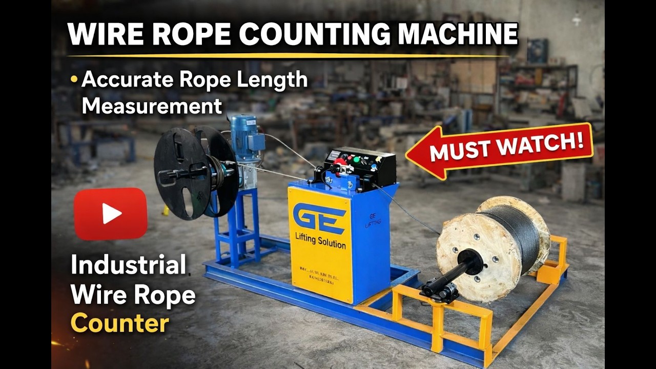 Wire Rope Counting Machine | Accurate Wire Rope Length Measuring Machine GE Lifting Mo:-9924174276