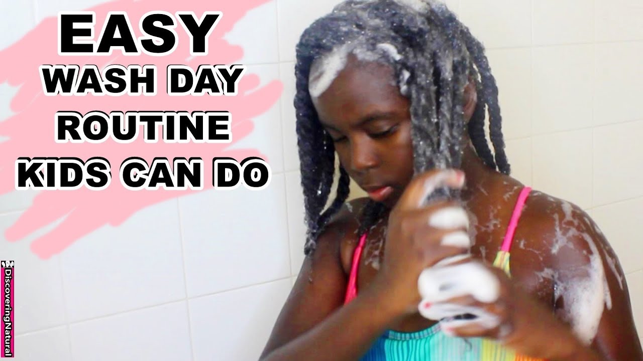 EASIEST Summer Wash Day Routine for Kids After Swimming | Discovering Natural