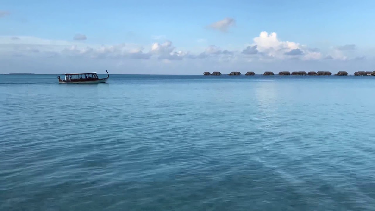 Feeling happy at Vilu Restaurant, Conrad Maldives
