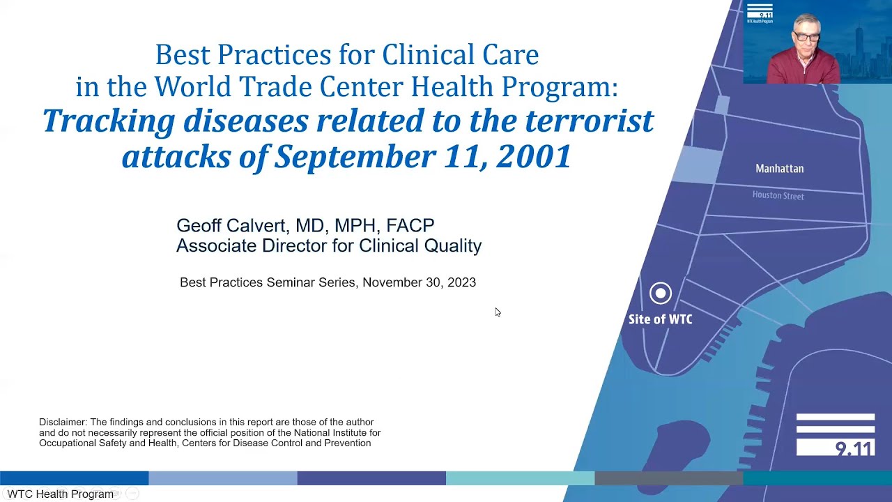 Tracking diseases related to the terrorist attacks of September 11, 2001