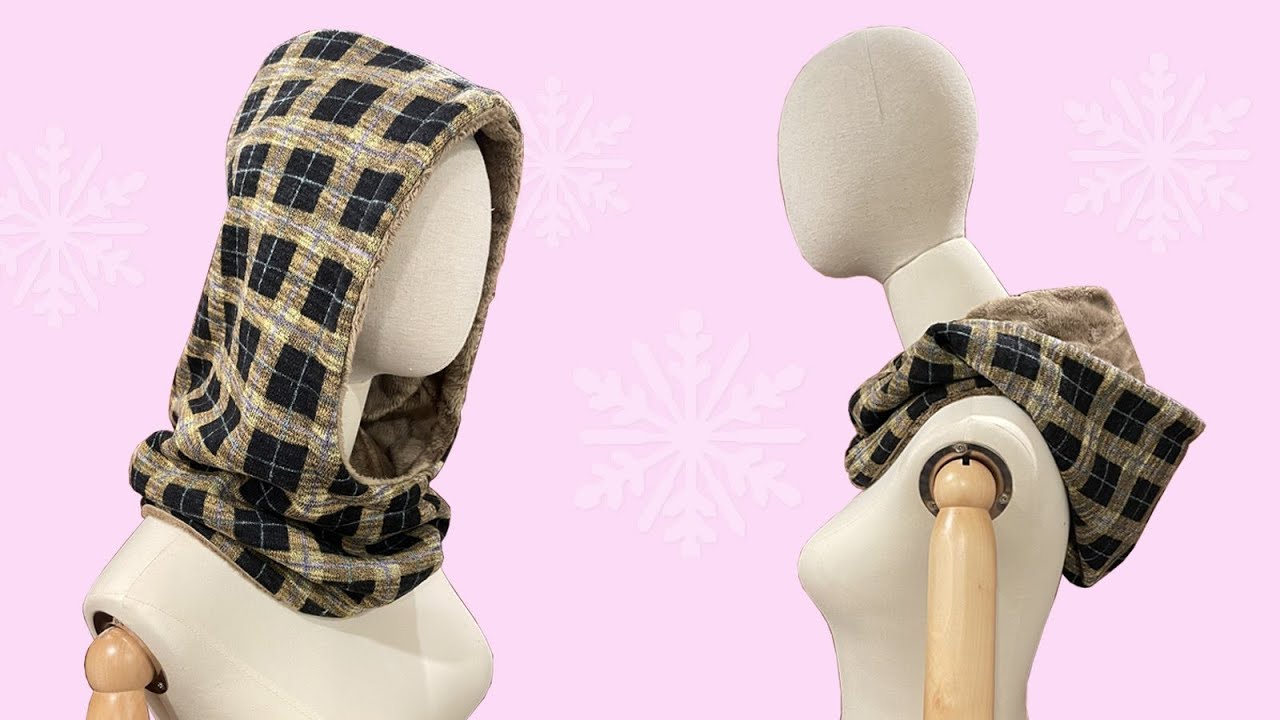 Шарф с капюшоном своими руками 🧣🧣🧣Шитье идеи на продажу или в подарок 🎁🎁🎁 | учебник по шитью