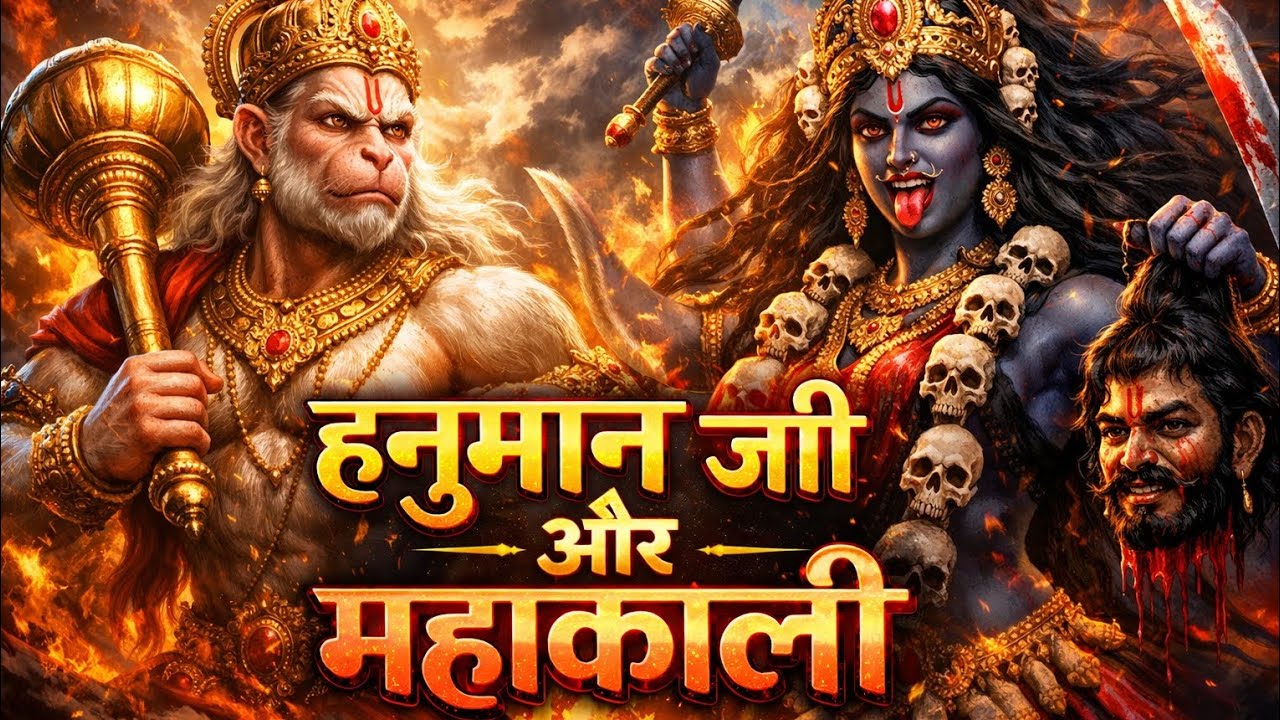 हनुमान जी vs माता महाकाली | पंचमुखी हनुमान और महाकाली का भयानक युद्ध | उज्जैन #hanuman #mahakali 
