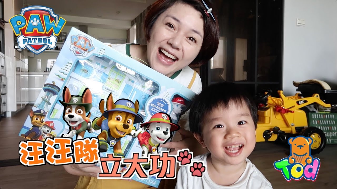 [玩具] 汪汪隊立大功玩具廚房開箱！切菜煮菜好好玩！ Paw Patrol Kitchen Toy Playset  | 小陶德沛莉 玩具開箱