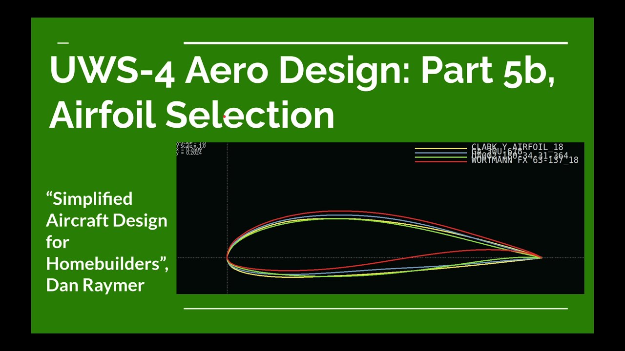 UWS-4 Aero Design: Part5b, Wing Airfoil Selection
