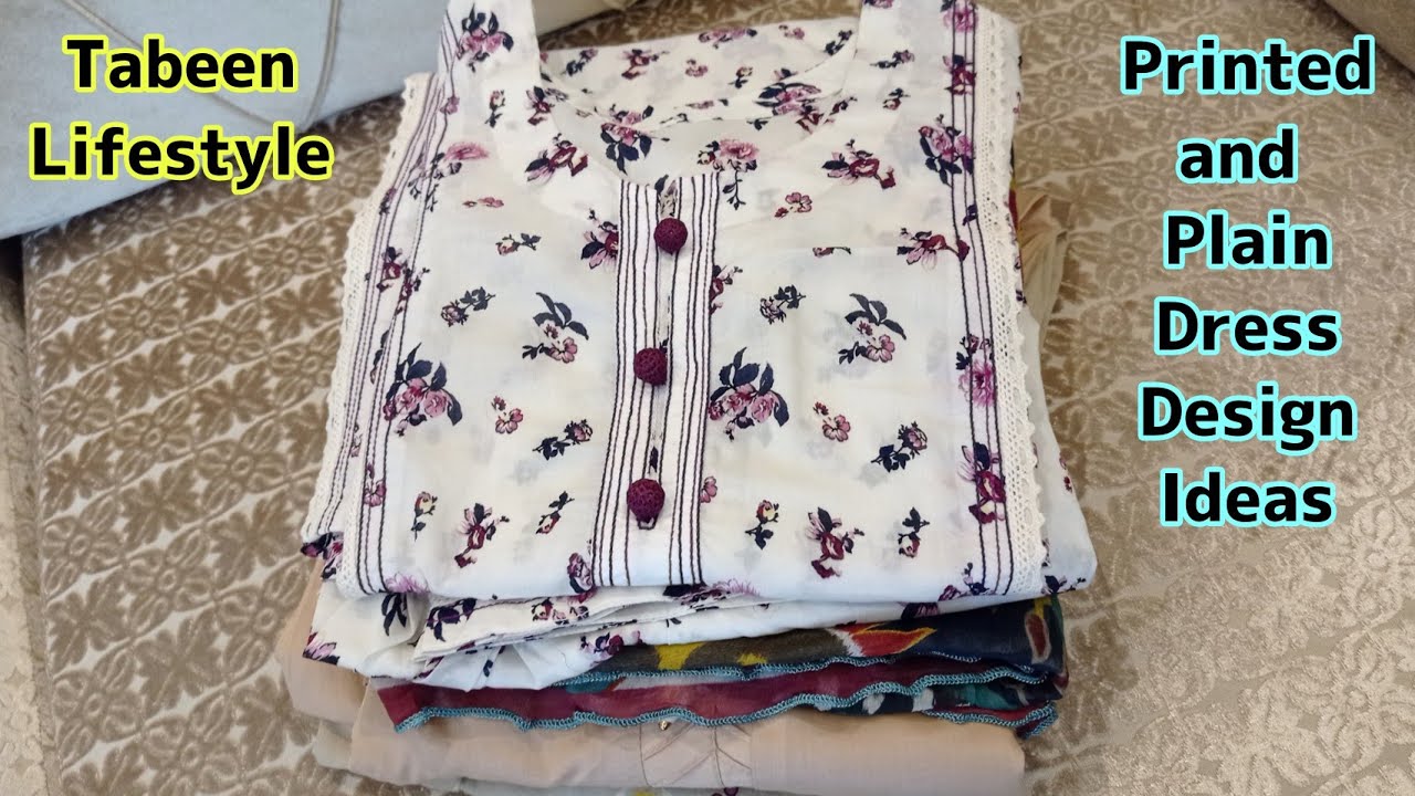 Casual printed dress design ideas 2022 by Tabeen lifestyle