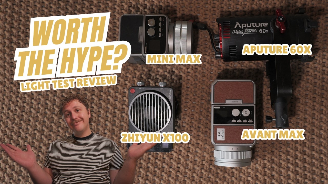 Aputure 60X vs Mini Max & Avant Max vs Zhiyun X100