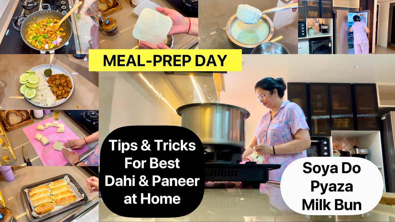 🍔👩&zwj;🍳New Kitchen is DHABA | Milk Bun & Soya Do Pyaza | BEST Tips & Tricks for PERFECT Dahi & Paneer