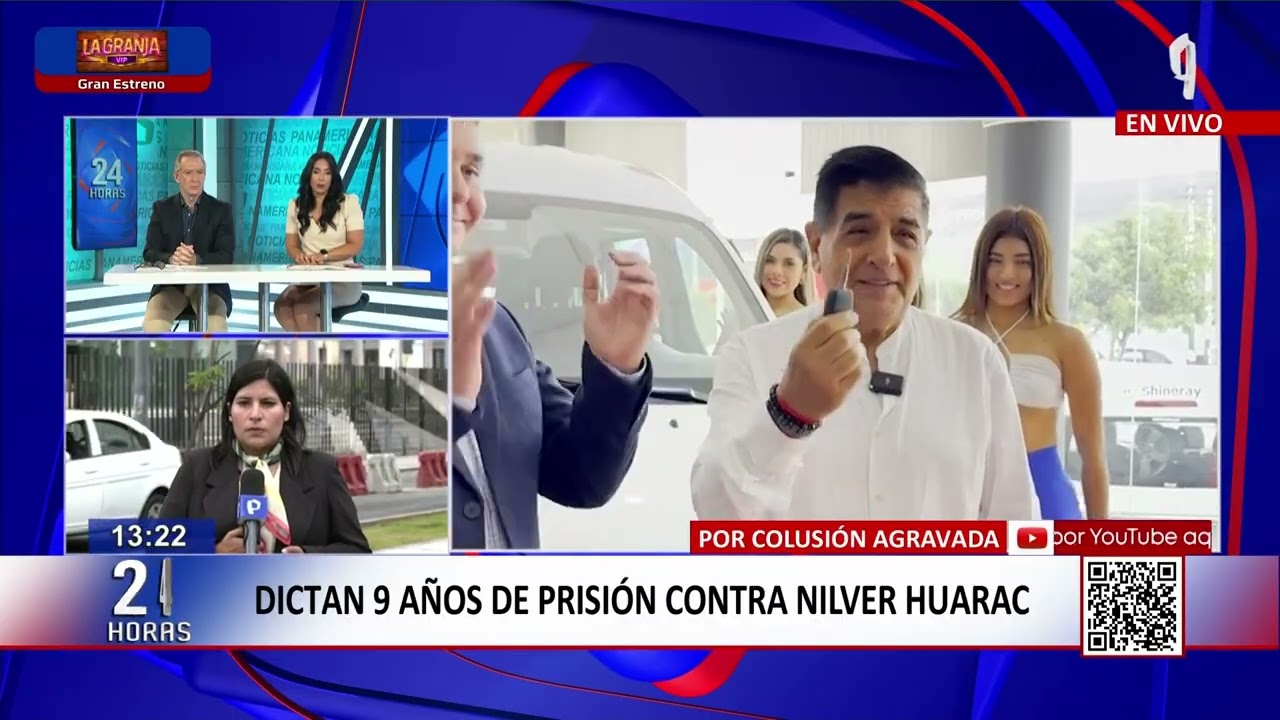 24 Horas VIVO: Dictan 9 años de prisión contra Nilver Huarac