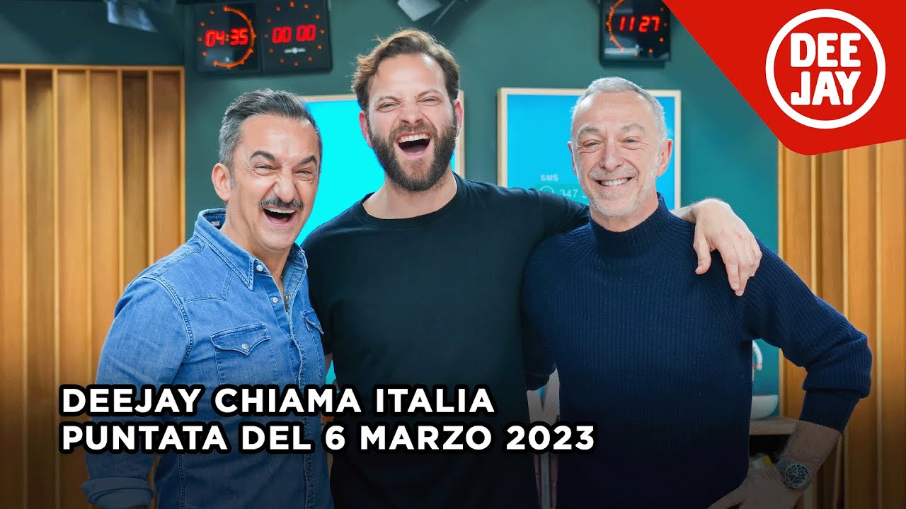 Deejay Chiama Italia - Puntata del 6 marzo 2023 / Ospite Alessandro Borghi