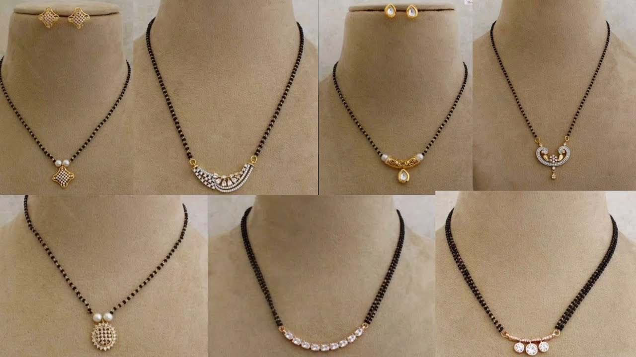 Gold Mangalsutra Designs With Price and Weight ll Gold Mangalsutra and earring set...