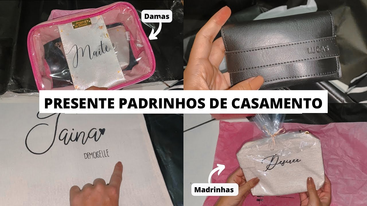 PRESENTE PADRINHOS DE CASAMENTO- madrinhas | damas | pais e fornecedores - Diário da noiva