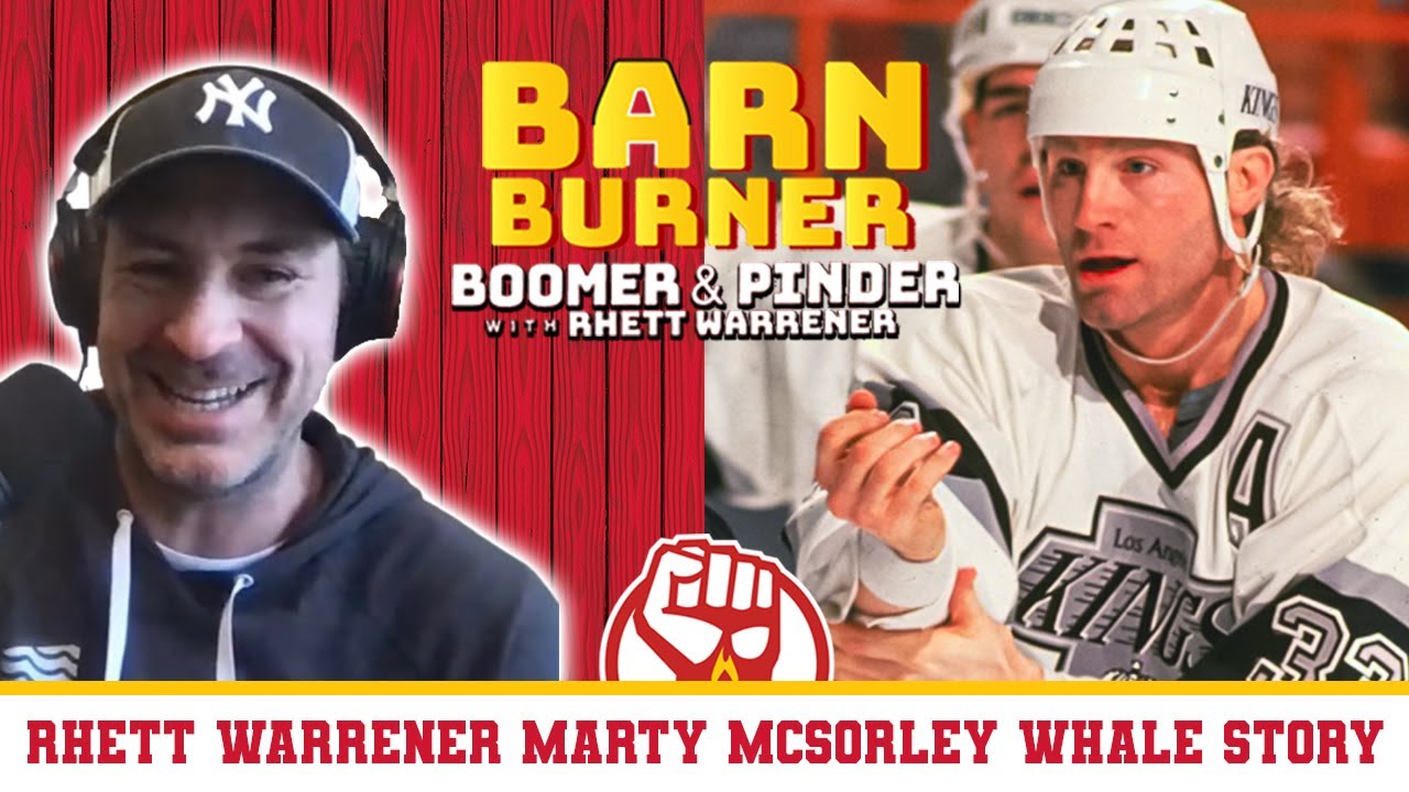 Rhett Warrener gets beat up by McSorley for telling  a whale joke on the NHL World Stars Tour