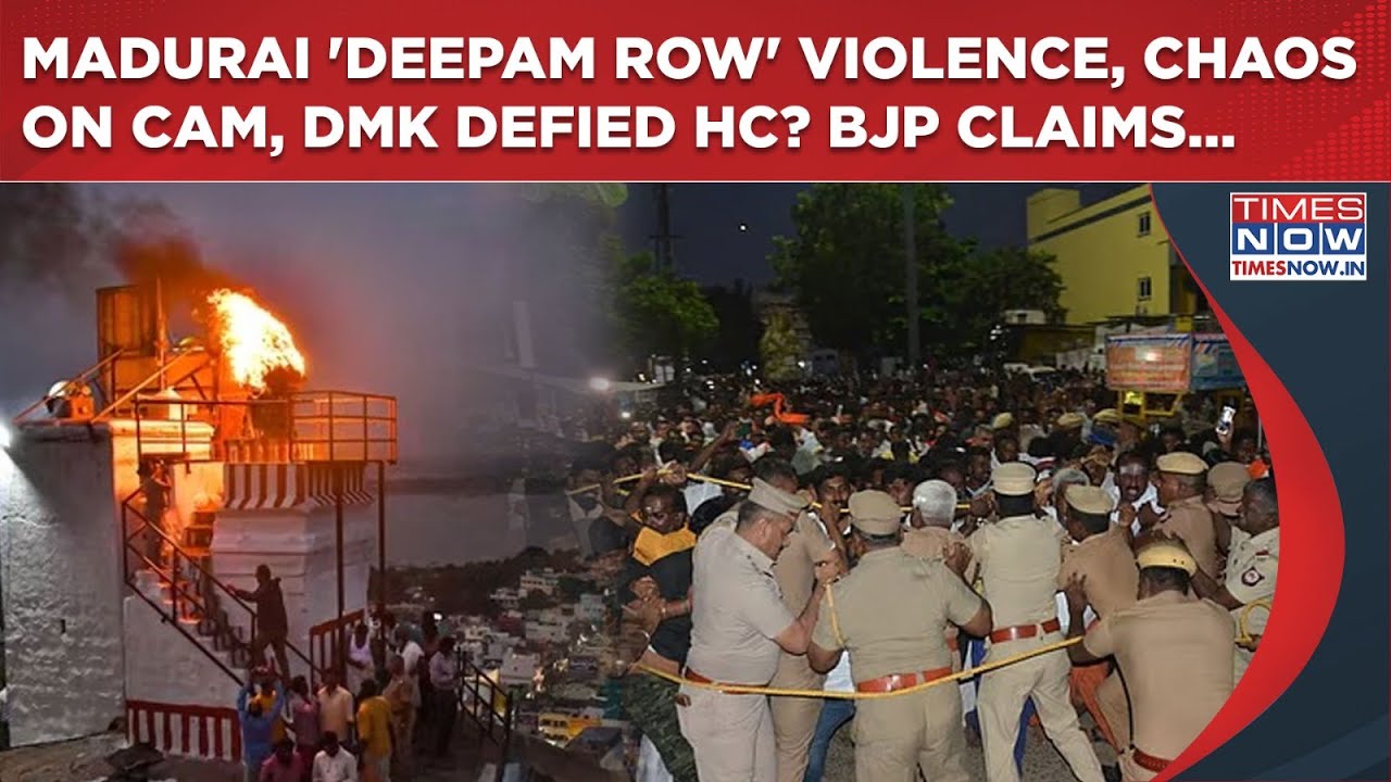 Madurai 'Deepam Row' Clashes, Chaos On Cam: Stalin's DMK Defied HC Order? Angry BJP Claims.