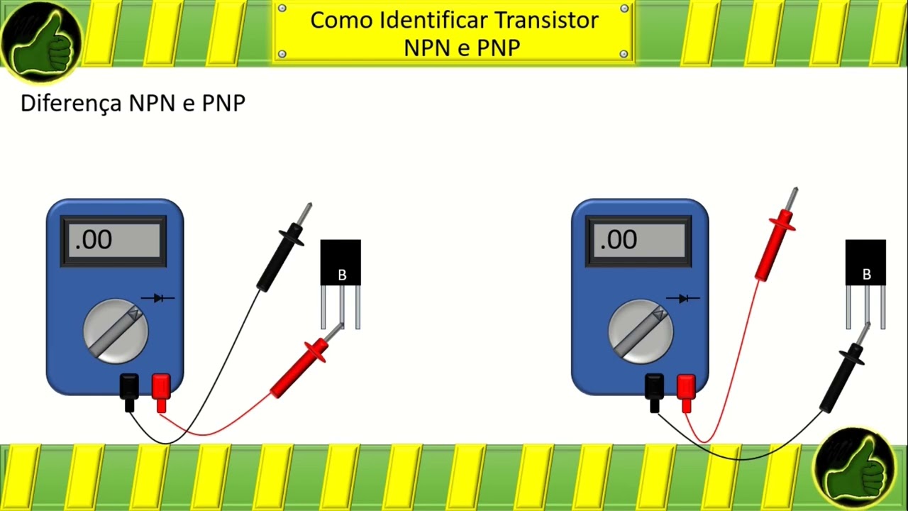 Como Identificar Transistor NPN e PNP (Base, Coletor e Emissor)
