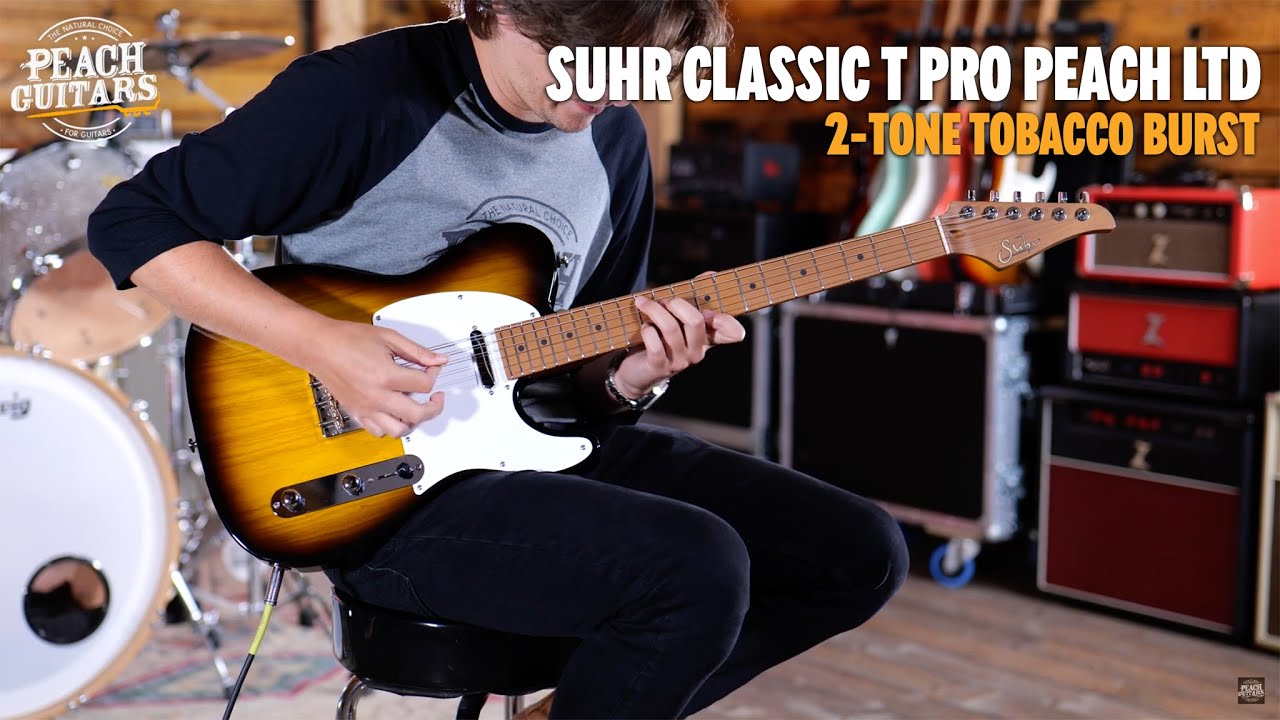 No Talking...Just Tones | Suhr Classic T Pro Peach LTD - 2 Tone Tobacco Burst - Roasted Maple Neck
