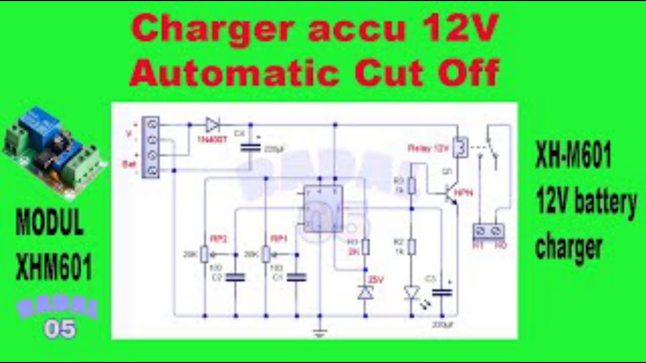 Зарядное устройство aki 12V otomatis cut off Setting XH M601 12V зарядное устройство