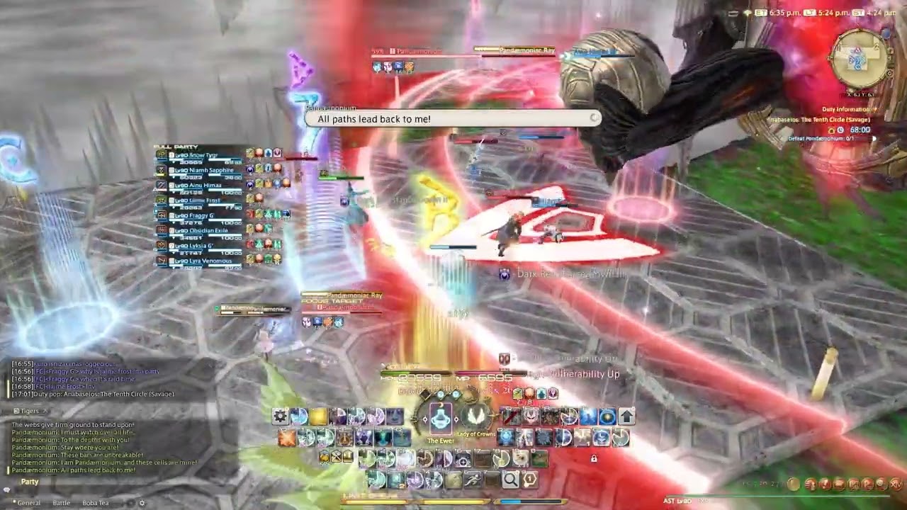 FFXIV | P10S Pandæmonium | first clear AST PoV