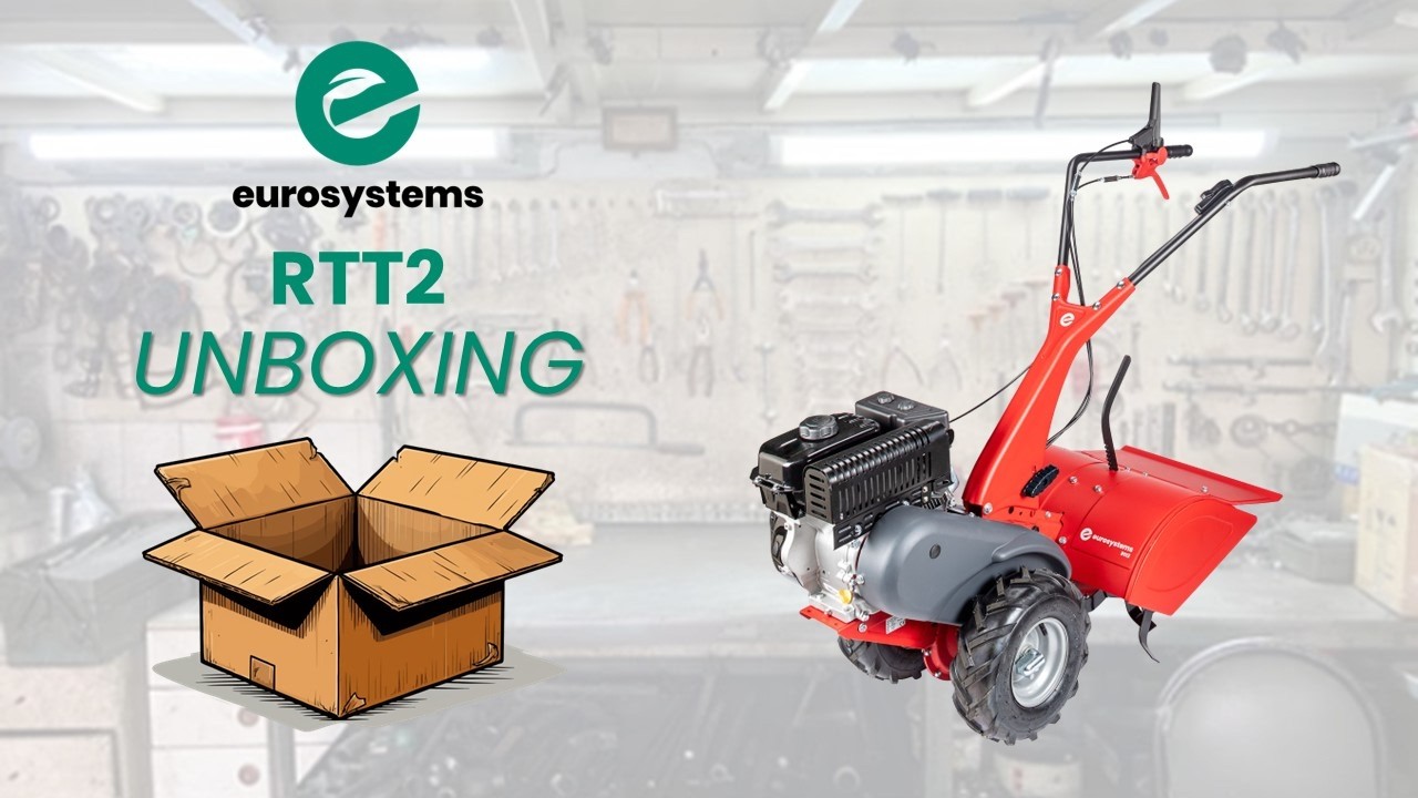 Unboxing di RTT2 di EUROSYSTEMS: semplici operazioni di montaggio di questo motocoltivatore italiano