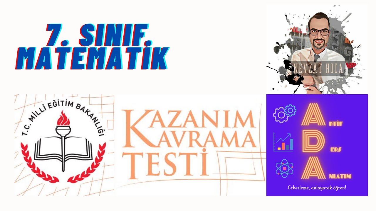 7. SINIF MATEMATİK - Kazanım Kavrama Testi 16 - Cisimlerin Farklı Yönlerden Görünümleri- Nevzat Hoca