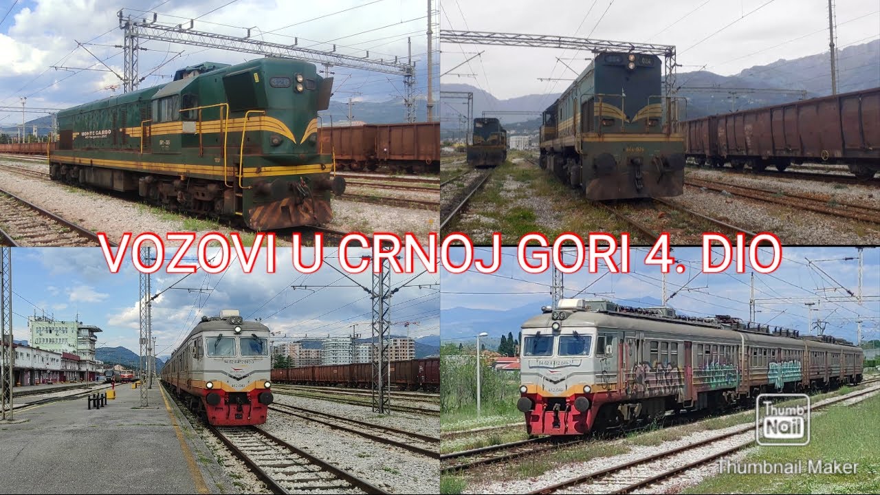 Vozovi u Crnoj Gori 4. dio (Golubovci,Podgorica,Bar) / Trains in Montenegro (4th part) +Cabview