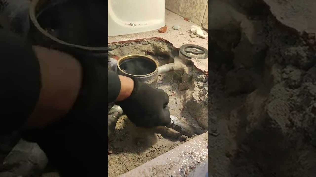 marco e Cristian saldatura pozzetto piombo