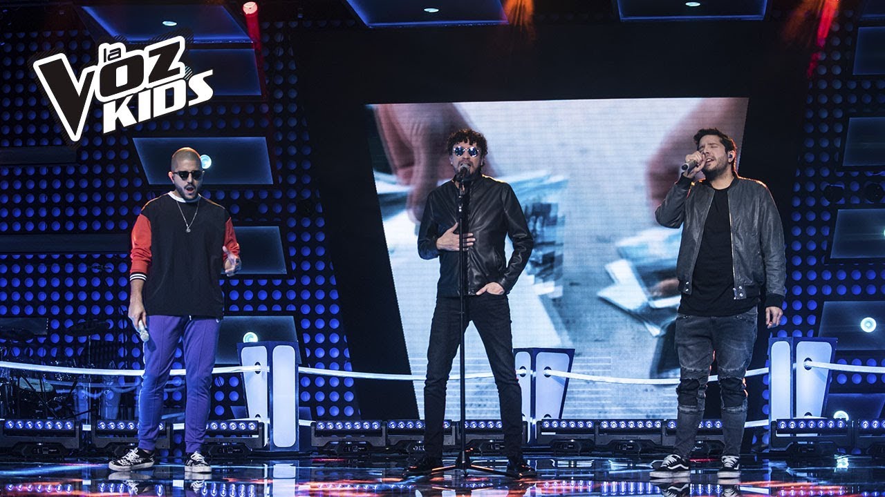 Andr&eacute;s Cepeda y Cali y el Dandee cantan Te Voy a Amar  &ndash; S&uacute;per Batallas | La Voz Kids Colombia 2018