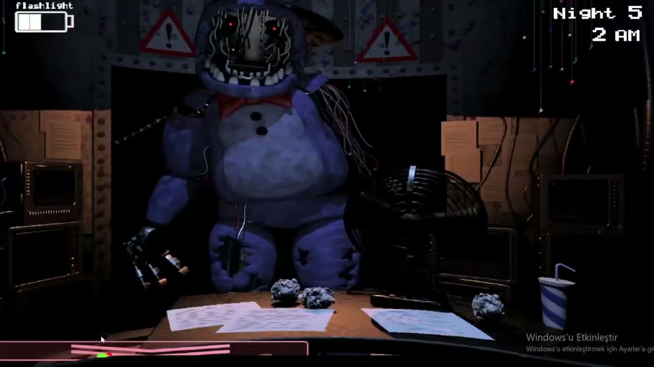 Five night At Freddy's 2 Korkma anları | Five night at freddy's 2 5. gece